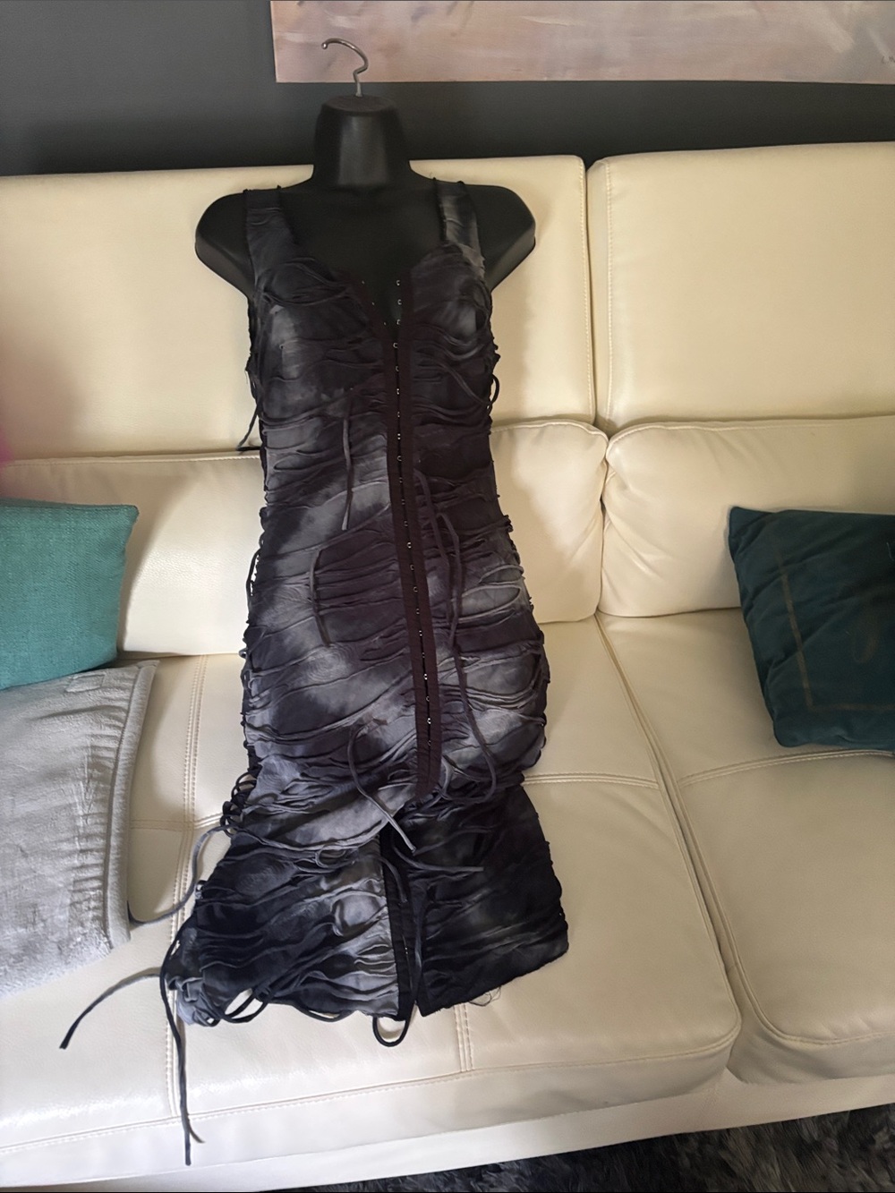 Fashion Nova Black Ruched Sleeveless Bodycon Midi Dress